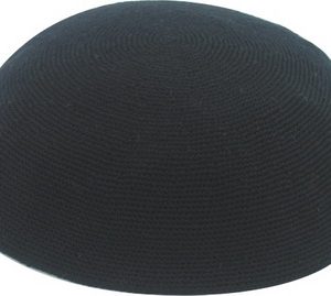 כיפה ד.מ.צ. 22 סמ שחור שחור