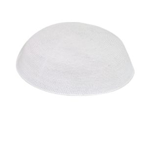 כיפה ד.מ.צ. לבן חלק 20 סמ