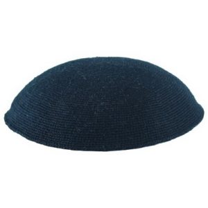 כיפה ד.מ.צ. שחור שחור 18 סמ