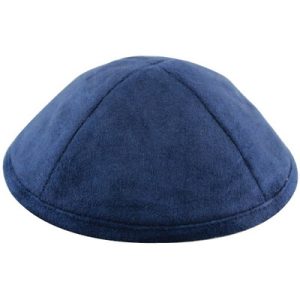 כיפה אולטרא סוויד כחול 19 סמ עם מקום לסיכה