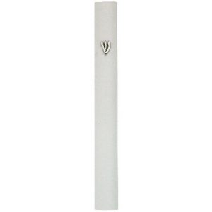 מזוזה אלומיניום 12 ס"מ לבן מט ש' מתכת
