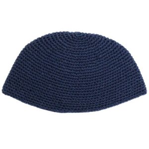 כיפה פריק 21 ס"מ כחול כהה חלק