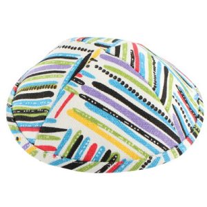 כיפה בד 19 ס"מ צבעוני