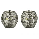 זוג פמוטי פולירייזן כדור ירושלים 8 ס"מ