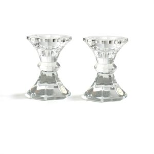 זוג פמוטים קריסטל מיוחדים גודל 10 ס"מ