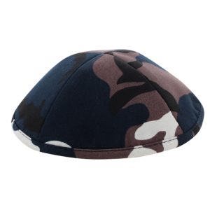 כיפה בד צבאי גווני חום 19 ס"מ