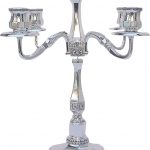 חמישייה פמוטים חלקים עם עיטורים 35 ס"מ