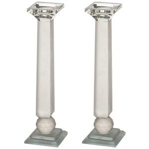 זוג פמוטי קריסטל מהודרים דגם כדור 27.5 ס"מ