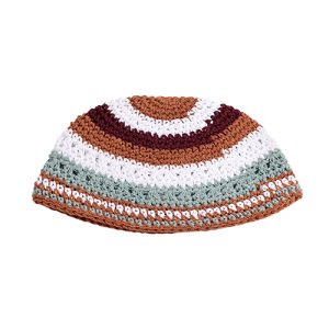 כיפה פריק 22 ס"מ גוונים לבן ואדום