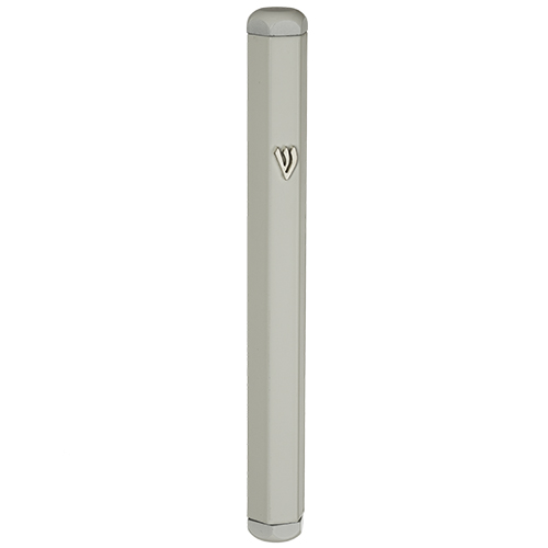 מזוזת אלומיניום 15 ס"מ לבן מבריק