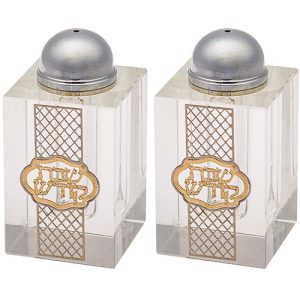 מלחיה קריסטל עם פלקטה חיתוך לייזר "עיטור" 8x4 ס"מ