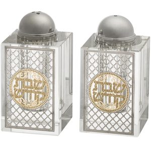 מלחיה קריסטל עם פלקטה חיתוך לייזר "עיטור" 8x4 ס