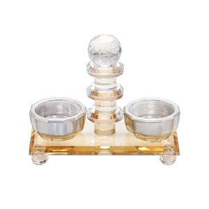 מלחיית קריסטל מהודרת עם בסיס 13 ס"מ