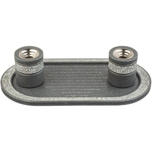 סט פוליריזן מגש להדלקת נרות וזוג פמוטים מהודרים