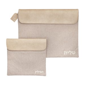 סט טלית תפילין בד פשתן 36*29 ס"מ
