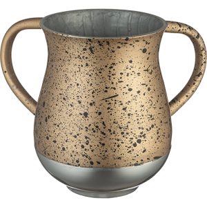 נטלה מהודרת קלה מאלומיניום בגוון זהב מנוקד 13 ס"מ