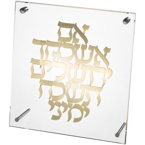 מסגרת פרספקס מהודרת עם פלקטה 23x24 ס"מ