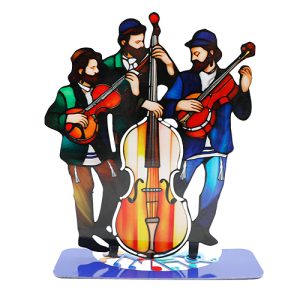 מעמד חיתך לייזר חסידים צבעוניים 19x22 ס"מ