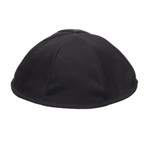 כיפה טרילין שחור 23 ס"מ מס 8 - 6 חלקים