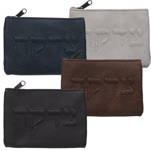 סטנד מעורב של תיקי צדקה דמוי עור 24 יחידות