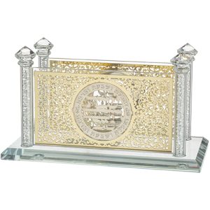 מפיון קריסטל מהודר עם פלקטה חיתוך לייזר "עיטור" 817 ס"מ