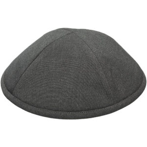 כיפה בד ארטמן אפור כהה 19 ס"מ