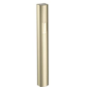 בית מזוזה אלומיניום 12 ס"מ בגוון זהב מטאלי ללא חורים "