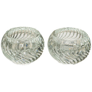 זוג פמוטי זכוכית מהודרים