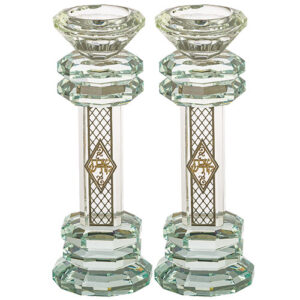 זוג פמוטי קריסטל מהודרים