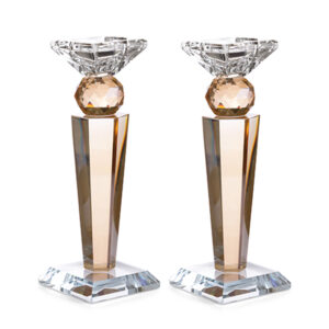 זוג פמוטי קריסטל מהודרים 20.5 ס"מ