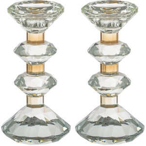 זוג פמוטי קריסטל מהודרים