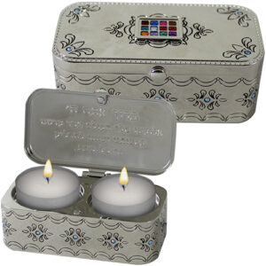 פמוט נסיעה ניקל קופסה