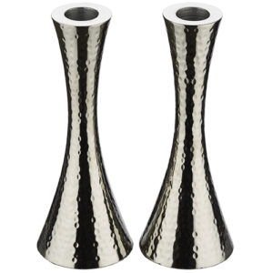 זוג פמוטי אלומניום מרוקע ניקל 18 ס"מ