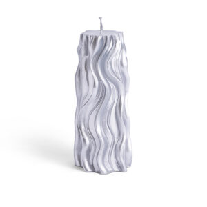 נר הבדלה צבע כסף ומהודר 16 ס"מ