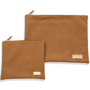 סט טלית תפילין פיו מחורר 38X29.5 ס"מ צבע חום