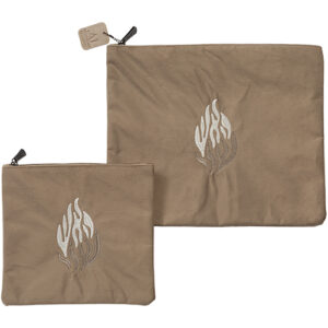 סט טלית תפילין בד קטיפה משי "האש שלי" 36X29 ס"מ