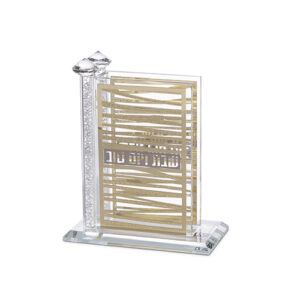 מעמד לגפרורים קריסטל עם פלקטות 11X14 ס"מ