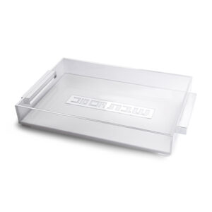 מגש חלה שבת ויום טוב אקריליק פלקטה כסף