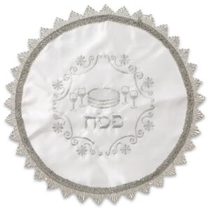 כיסוי פסח סטן עם רקמה 47 ס"מ אריזת צלופן