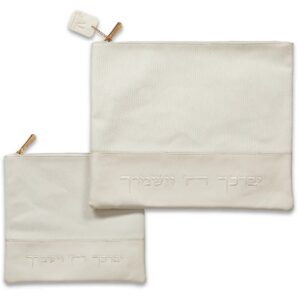 סט טלית תפילין דמוי עור 36X29 ס"מ