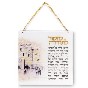 מזמור לתודה אקריליק ירושלים 21X21 ס"מ