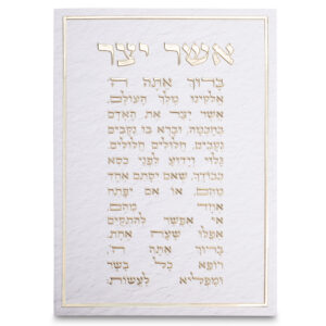 תמונת קנווס "אותיות בולטות " אשר יצר נוסח ע.מ. 35x25 ס"מ