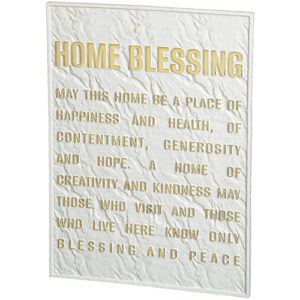 תמונה לתלייה מפולימר "ברכת הבית אנגלית" 26X19 ס"מ
