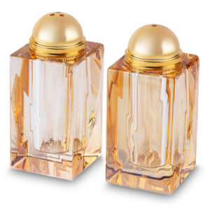 סט מלחיה קריסטל זהב 8*3.5 ס"מ