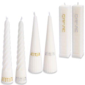 נר הבדלה מהודר דגמים מעורבים 12 יחידות