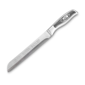 סכין נירוסטה להב חלקה "שבת ויום טוב" עם פלקטה 32 ס"מ