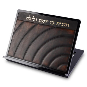 שטנדר מעץ עם פלקטה דמוי עור 38x31