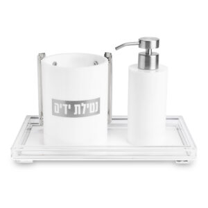 סט סבונייה עם נטלה אקריליק מהודר כולל מגש