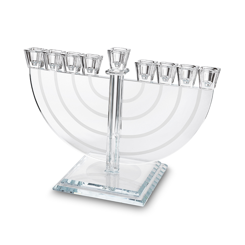 פריץ תת0609 חנוכייה קריסטל מהודרת 22x30 ס"מ